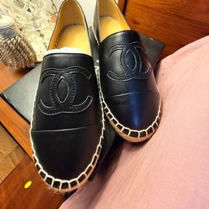 Chanel espadrilles black 39
